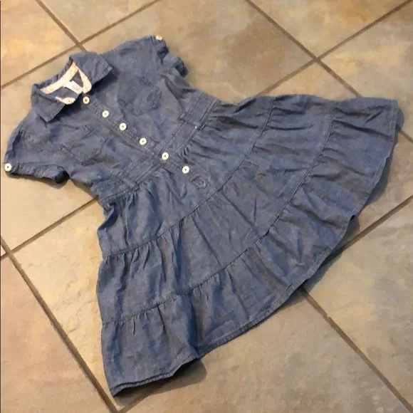 denim dress 3t Girls Size 3T Denim Dress OshKosh Bgosh W/3T Pink T-Shirt By Jumping Beans